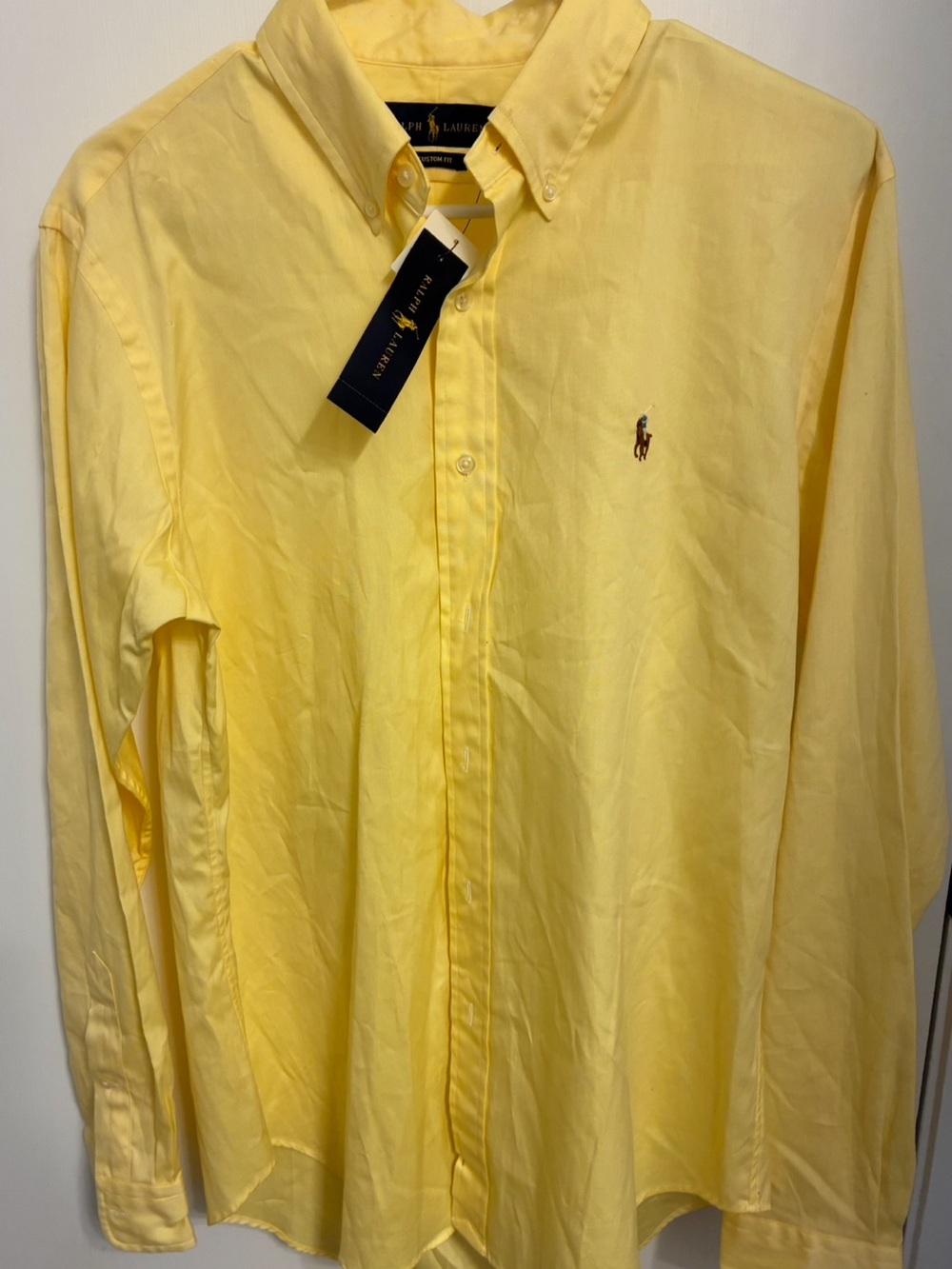 Ralph Lauren Men’s Yellow Button-Down Shirt - New with Tags